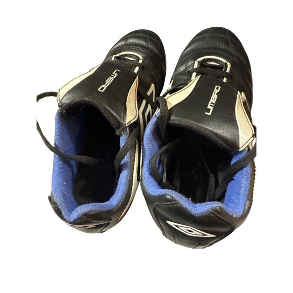 Umbro Soccer Cleats Black White Size 5‎ Youth Leather Football Shoes - Picture 5 of 7